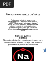 Átomos e Elementos Químicos