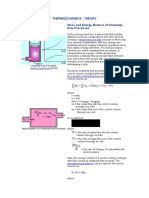 Thermodynamics - Theory Mass and Energy Balance of Unsteady-Flow Processes