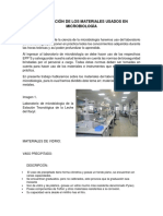 Clasificación de Los Materiales Usados en Microbiología