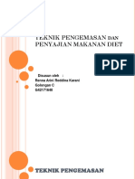 TEKNIK PENGEMASAN Dan PENYAJIAN MAKANAN DIET