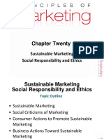 Chapter Twenty: Sustainable Marketing Social Responsibility and Ethics