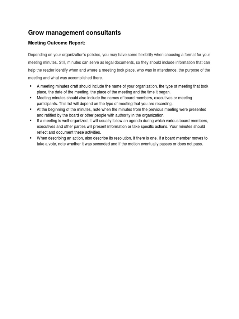 Effective Meeting Minutes Guide | PDF