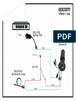 Diagrama de Conexión Micrófono y Adaptador UTP