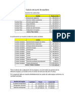 CalculoPuntoEquilibrioChocolate