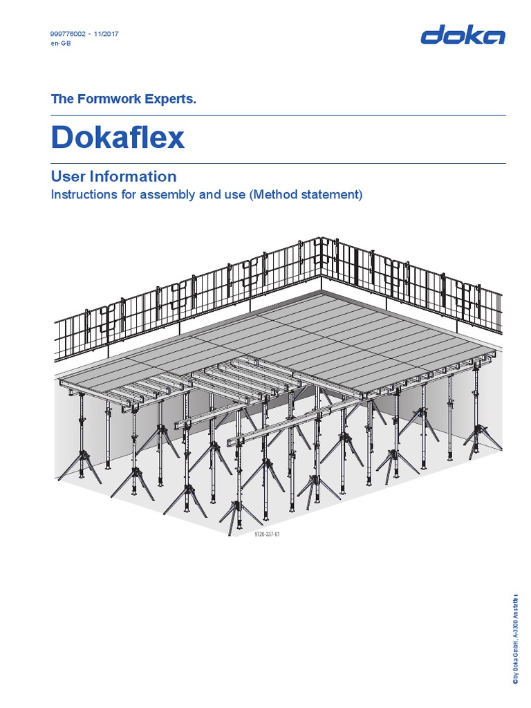 Doka Flex System Pdf Safety Occupational Safety And Health