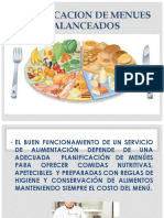 Menús balanceados y nutritivos