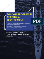 Diploma Program in Training & Development
