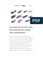 Guide To The Types and Sizes of Dry Cargo and Tanker Ships