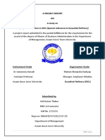 A Project Report ON A Study On Employee Motivation in IOCL (Special Reference To Guwahati Refinery)