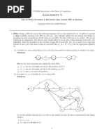 Assignment 3: CSC236H: Introduction To The Theory of Computation