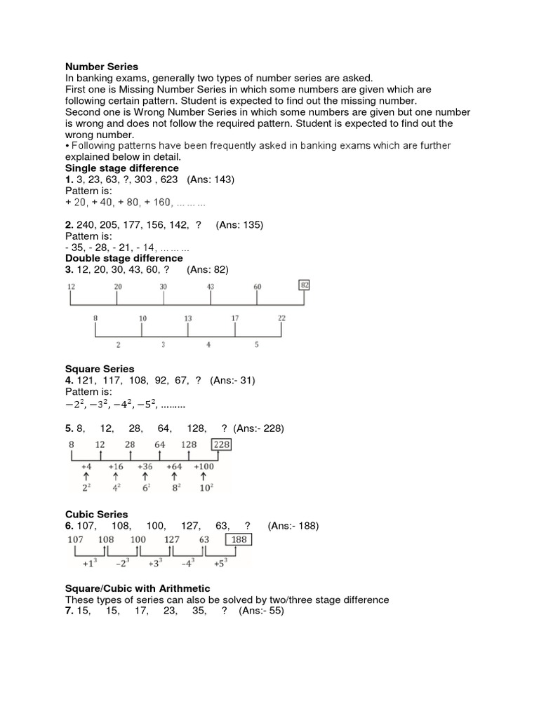 Number Series | PDF | Ratio | Interest
