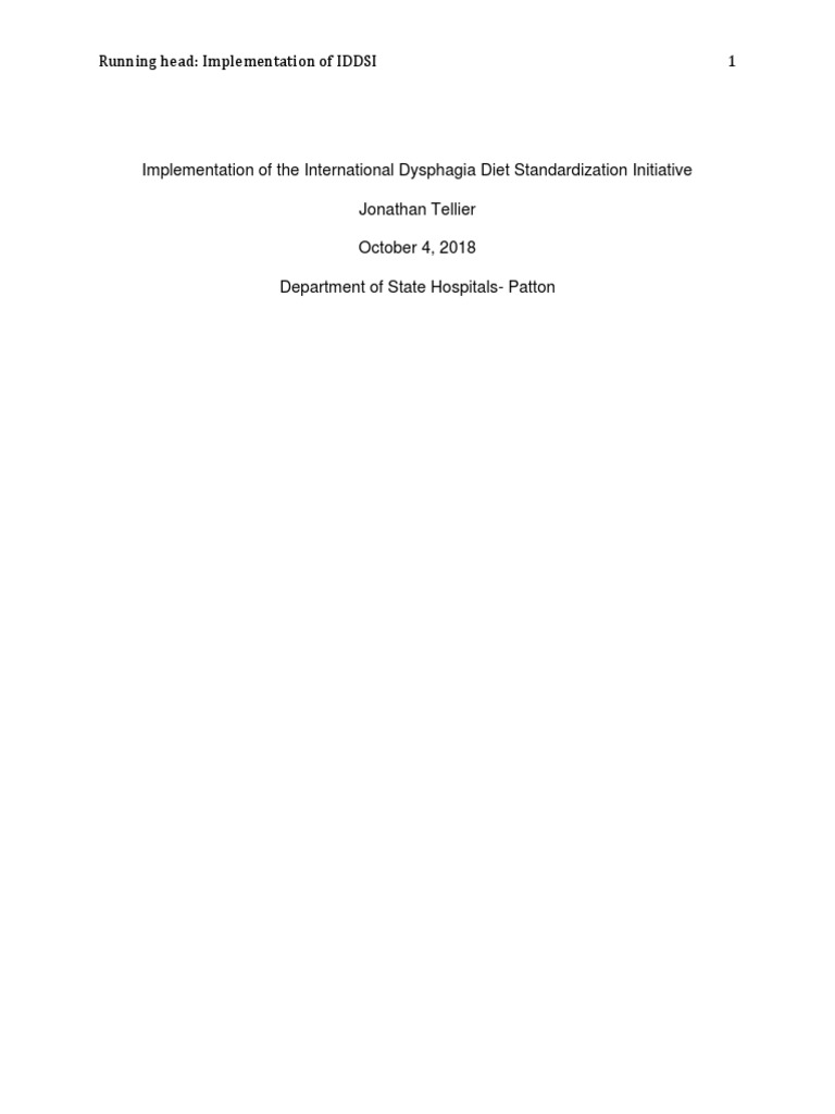 Research On Iddsi 1 | PDF | Foods | Food And Drink