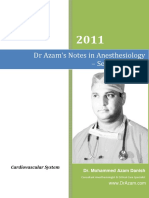 DR AZAM'S Notes in Anesthesiology CARDIOVASCULAR - SYSTEM PDF