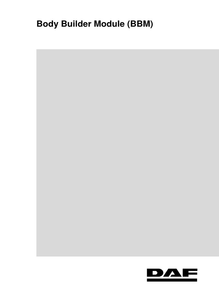 Daf Ix BBM Blockdiagram | PDF | Car | Motor Vehicle