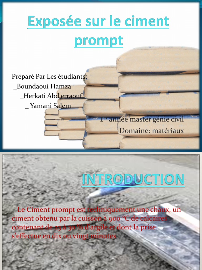 Ciment Prompt, PDF, Ciment