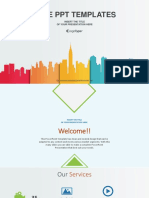 City Buildings Business PowerPoint Template