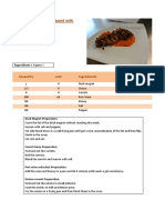Crunchy Porto Magret With Carrot Purée: Ingredients (4 Pers)