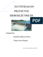 Productividad en Proyectos Hidroeléctricos