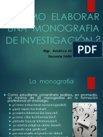 La Monografia y Exposicion