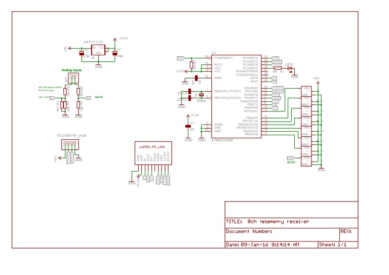 8ch Telemetry Receiver PDF | PDF