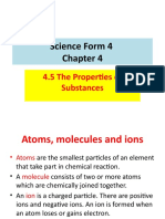 Science Form 4: 4.5 The Properties of Substances