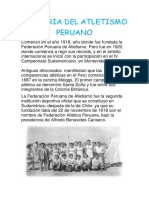 Historia Del Atletismo Peruano