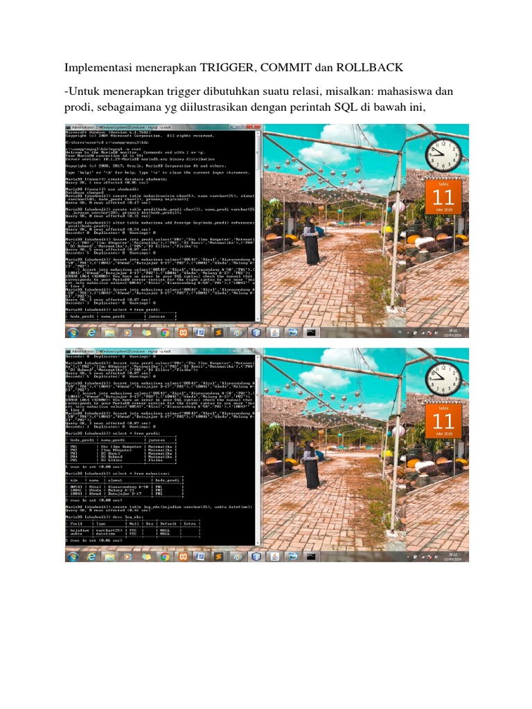 Implementasi Trigger dan Transaksi SQL | PDF