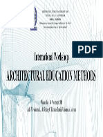 International Workshop: Architectural Education Methods