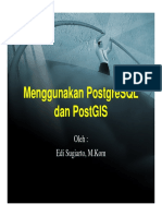 EDI PEMROGGIS Menggunakan PostgreSQL Dan PostGIS