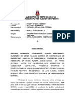 2 g 0003977-17.2015.8.05.0080 Voto Ementa Banco Seguro Prestamista .Alegação Venda Casada Réu Prova Contratação Venire Improv