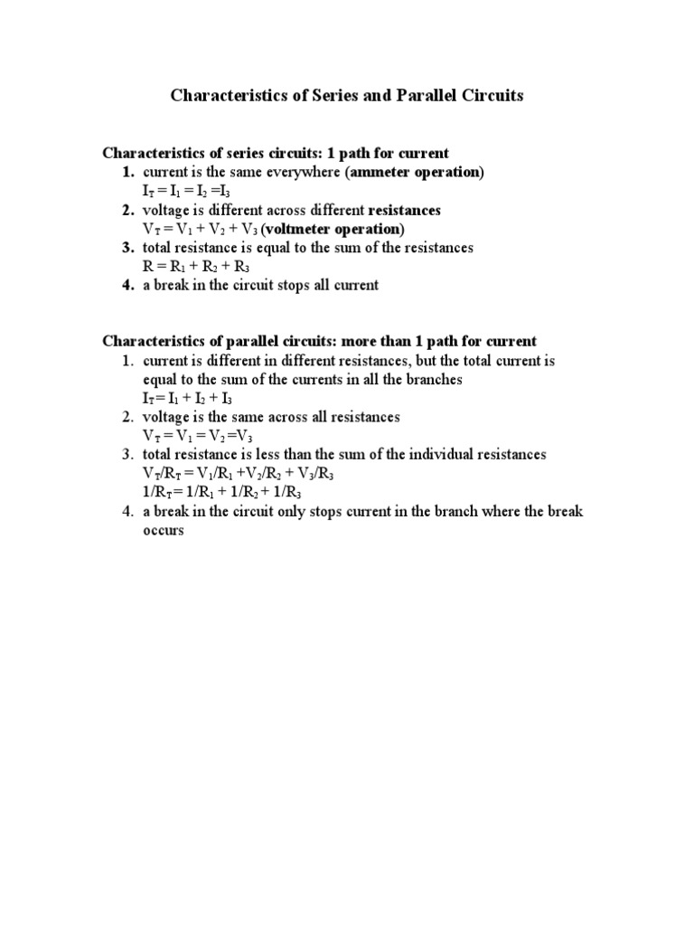 Characteristics of Series and Parallel Circuits.doc
