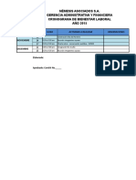 Anexo 12 Cronograma de Capacitacion y Entrenamiento SG