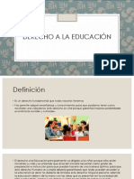 Derecho A La Educación - Diapositivas