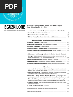 Eguzkilore 2014 Pdf Acoso Sexual Mediacion