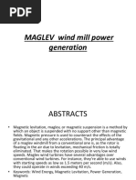 MAGLEV Wind Mill Power Generation