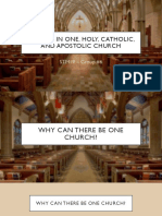 I Believe in One, Holy, Catholic, and Apostolic Church: STM19 - Group #6