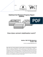 How Does Cement Stabilisation Work?: Stabilised Soil Research Progress Report Ssrpr2