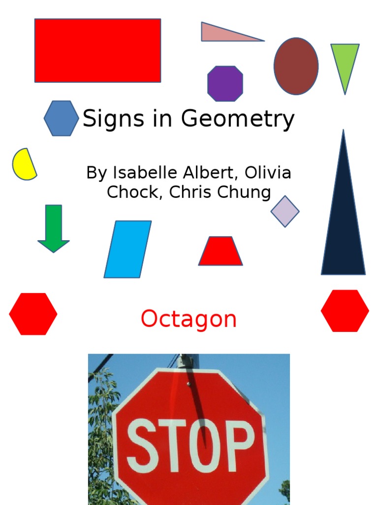 Signs in Geometry: by Isabelle Albert, Olivia Chock, Chris Chung | PDF ...