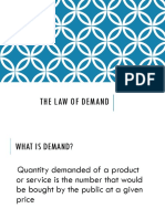 The Law of Demand