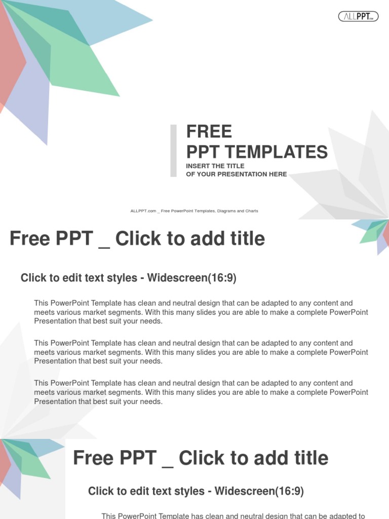 Plant-Themed PowerPoint Template | PDF | Business | Computers
