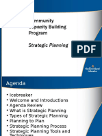 Community Capacity Building Program: Strategic Planning