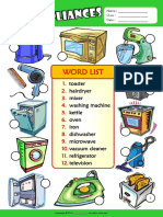 Appliances Esl Vocabulary Number The Pictures Worksheet For Kids