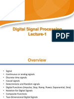 Digital Signal Processing Lecture-1