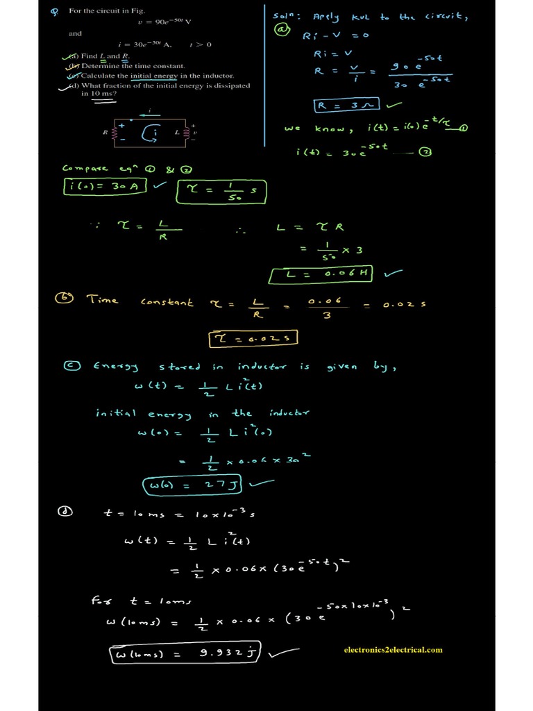 Source Free RL Circuit 8 PDF | PDF