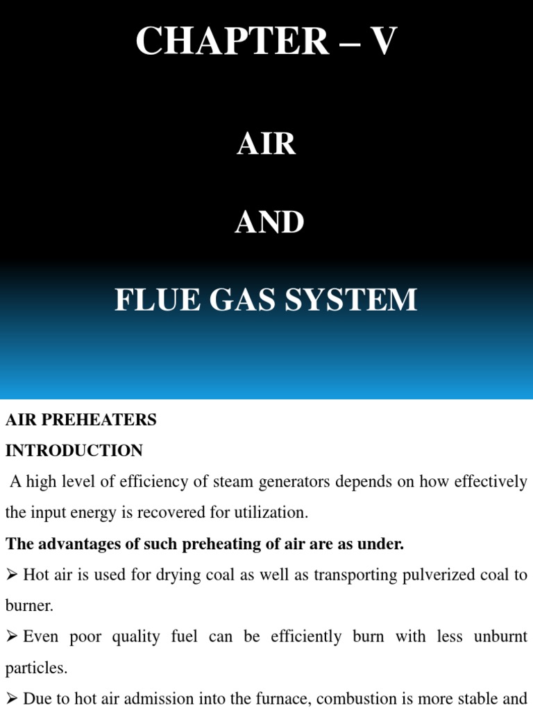 Air and Flue Gas Systems PDF Home Appliance Energy Technology