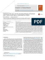 Bodroza & Jovanovic - 2016 - Validation of The New Scale For Measuring Behaviors of Facebook Users - PSAFU