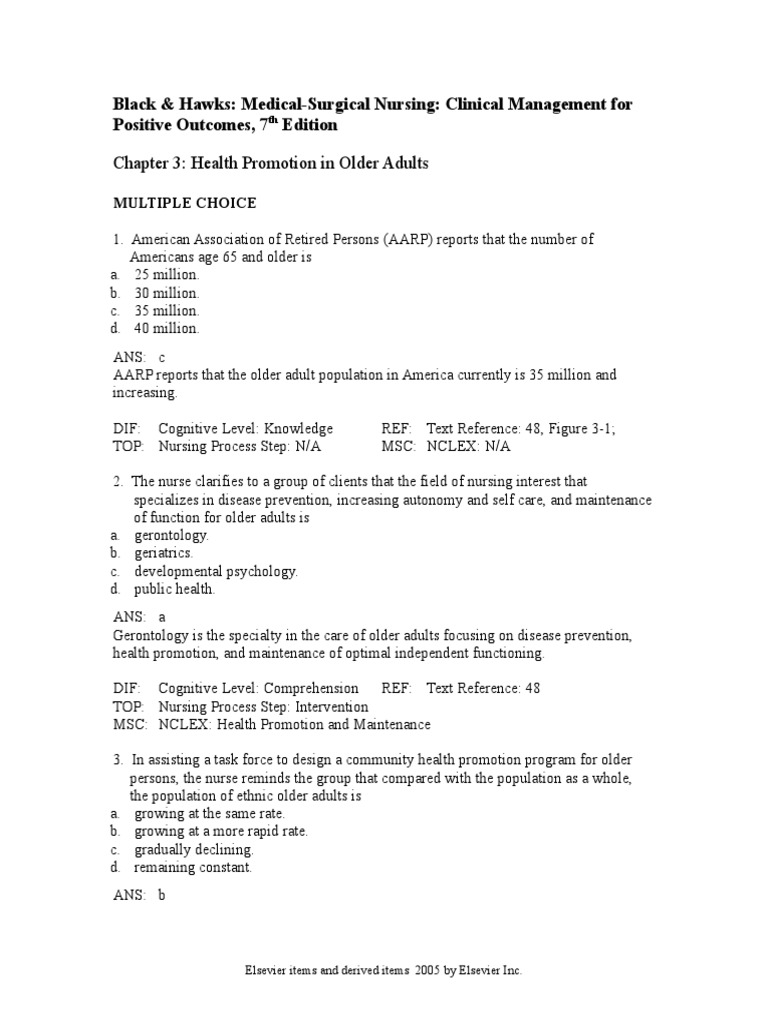 Health Promotion Strategies for Older Adults | PDF | National Council ...