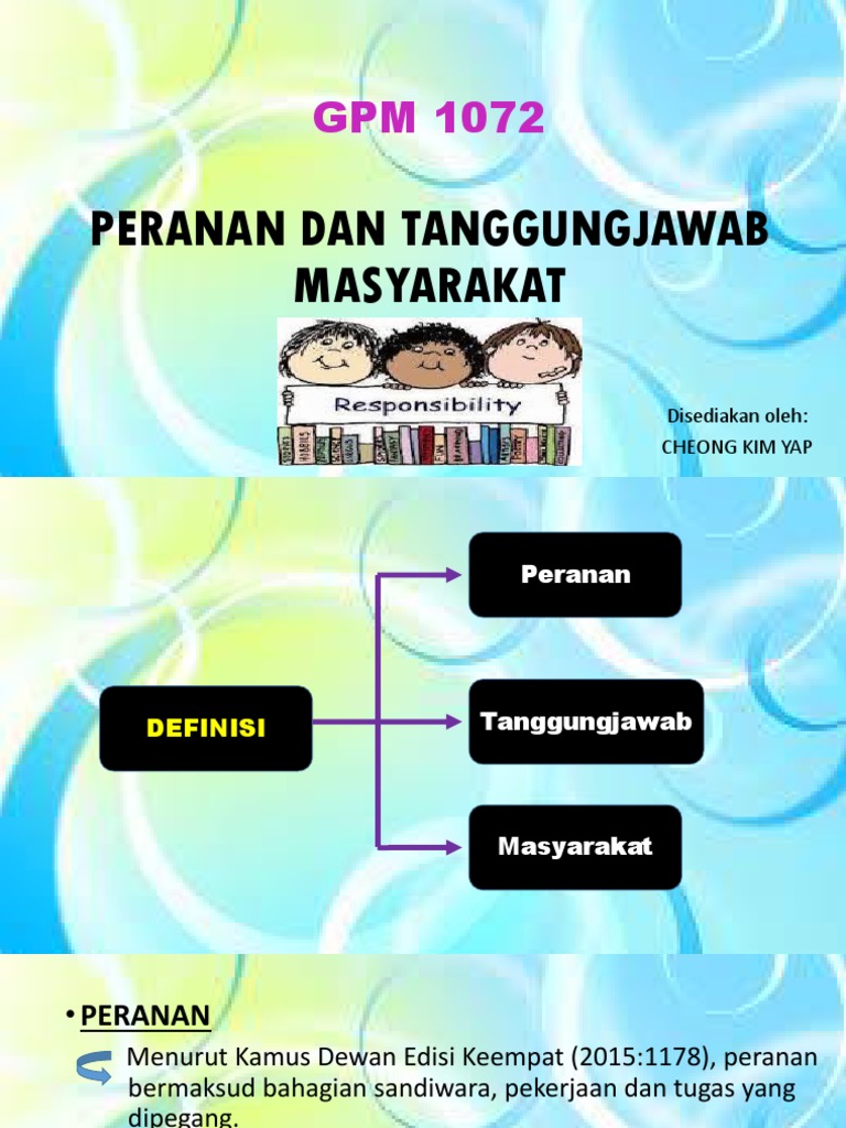Peranan Dan Tanggungjawab Masyarakat | PDF