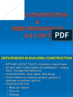 Building Deficiencies and Construction Standards