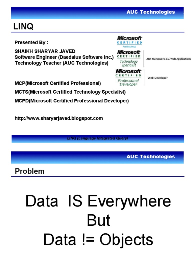 Understanding LINQ in C# Development | PDF | Language Integrated Query ...